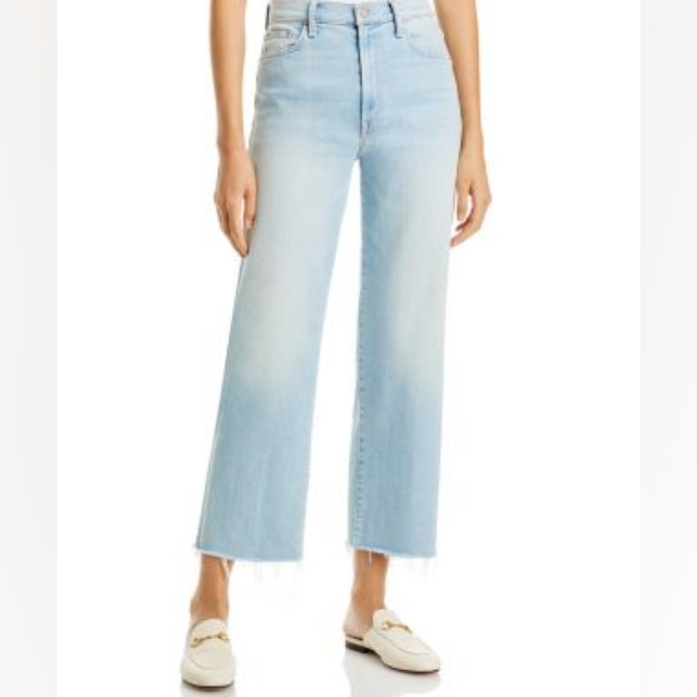 MOTHER Straight Leg Light Wash Rambler Jeans